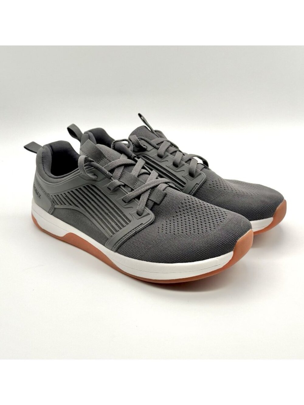 Bronax men's Gray Size 44/ US10 Zero Drop Sneaker Shoes Model-S21 -EUC